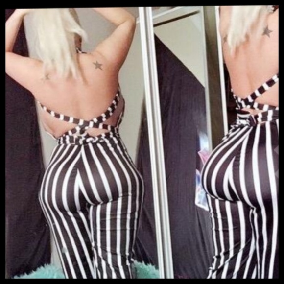 Stripe Jumpsuits - Picture 4 of 8